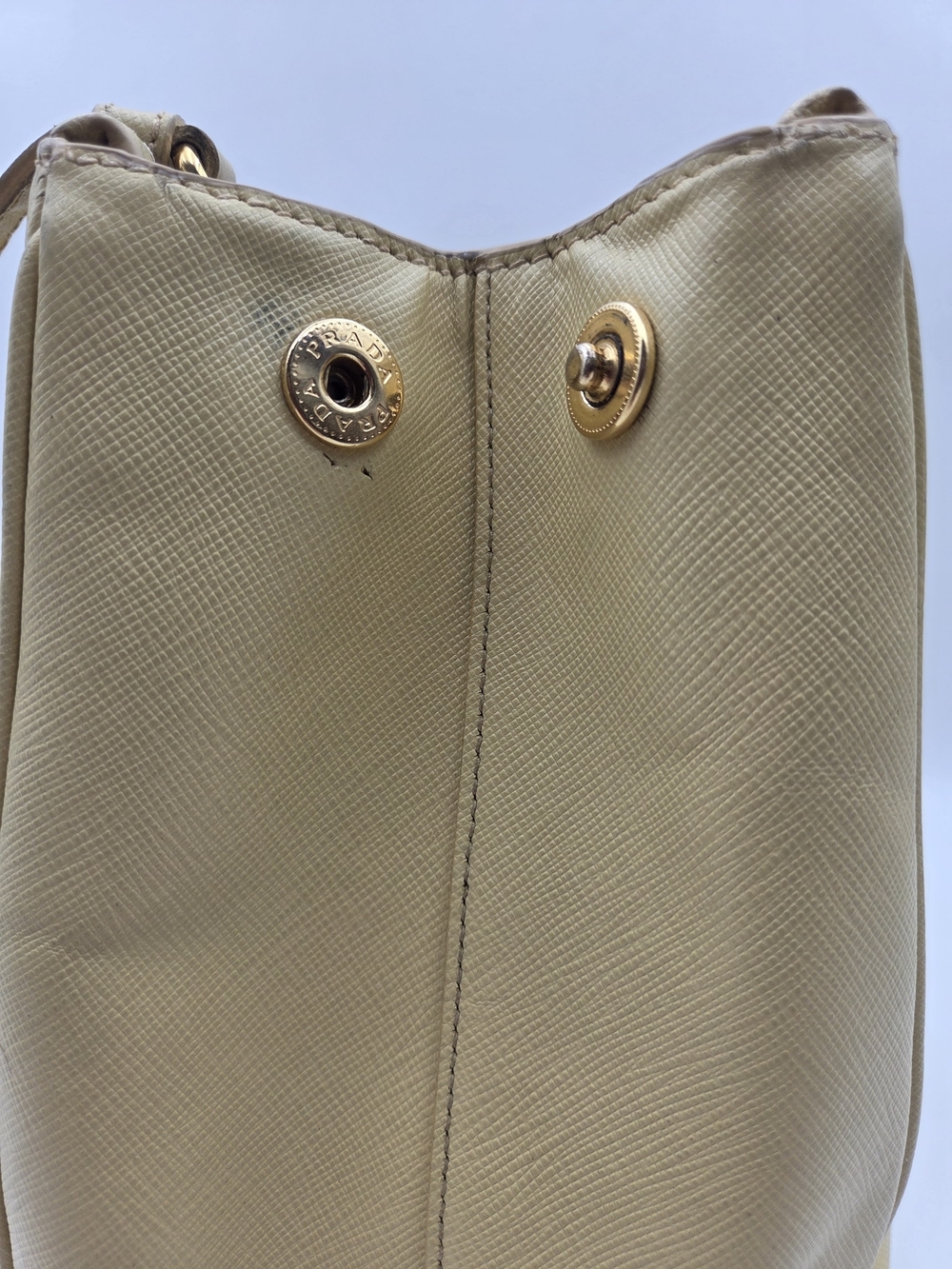 Prada Galleria Large Saffiano Leather Travertine Stone, Auth, w/COA - Picture 10 of 16